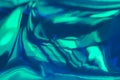 Abstract mint and blue fluid art background