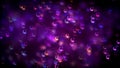 Abstract Miracle Purple Colorful Shiny Blurry Focus Crescent Moon Star With Mosque Islamic Symbol Particles Glitter