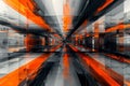 Abstract mirror dimension, 75 frame, where minimalism meets digital art