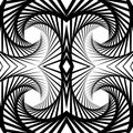 Abstract mirrored vortex background, pattern. Spirally monochrom