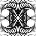 Abstract mirrored vortex background, pattern. Spirally monochrom