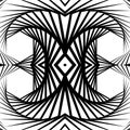 Abstract mirrored vortex background, pattern. Spirally monochrom