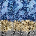 Abstract Mixed Animals Skin and Zigzag Lines Ready for Textile Prints. Royalty Free Stock Photo