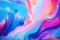 Abstract mixed colors paint flow background