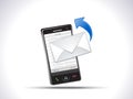 Abstract mobile mail icon