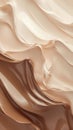 An abstract Mocha Mousse color gradient background, transitioning seamlessly into cream and copper tones