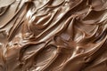 An abstract mocha mousse surface with bold rippled textures and smooth coffee and cocoa tones. Ai ganerated