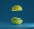 Abstract mock up geometric , different color combinations , podium scene for product presentation. Render, 3d
