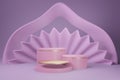 Abstract mock up podium scene for display product