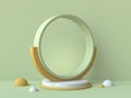 Abstract mock up ring frame 3D