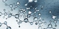 Abstract model of a molecule. Digital technologies in genetic engineering