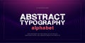 Abstract modern alphabet fontsand numbers. Typography electronic digital game music future creative urban font design concept.