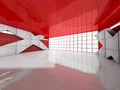Abstract modern architecture background, empty open space interi Royalty Free Stock Photo