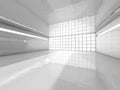 Abstract modern architecture background, empty open space interi Royalty Free Stock Photo