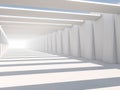 Abstract modern architecture background, empty white open space Royalty Free Stock Photo