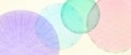 Abstract modern art background design with circles and spots in colorful pink, blue, green and purple Royalty Free Stock Photo