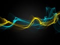 Abstract modern art background with flowing waves design Royalty Free Stock Photo