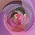 Abstract modern art geometric swirl background pink, lavender purple and red colored