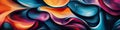 Abstract Modern Art with Overlapping Colorful Shapes