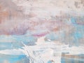 Abstract Art Painting sea. Modern art. Contemporary art Royalty Free Stock Photo