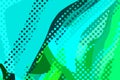 Abstract modern background. Creative colorful forms and shapes. Geometric pattern. Cyan and green bright graphic texture