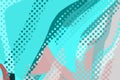 Abstract modern background. Creative colorful forms and shapes. Geometric pattern. Cyan and pink bright graphic texture