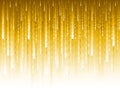 Abstract modern background with golden glittering vertical waves lines. Backgrounds composed of glowing gold lines. Can be used