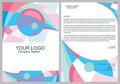 Abstract modern bird banners, cover, business brochure design template front and back set from geometric shapes