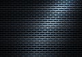 Abstract modern blue perforated metal plate texture Royalty Free Stock Photo