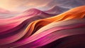 Abstract Modern Business Background pink and orange collumn background with wave on digital art concept Royalty Free Stock Photo