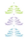 Abstract modern christmas tree graphics Royalty Free Stock Photo