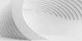 Abstract modern circle with neumorphism white geometric background. Royalty Free Stock Photo