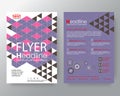 Abstract modern Colorful triangle Vector Brochure Flyer design Layout template Royalty Free Stock Photo