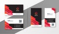 Abstract modern corporate business card design template set Royalty Free Stock Photo