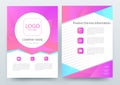 Abstract modern flyers brochure design templates Royalty Free Stock Photo