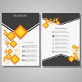 Abstract modern flyers brochure design templates eps 10 v Royalty Free Stock Photo