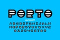 Abstract modern font