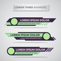 Abstract modern geometric lower third banner template Royalty Free Stock Photo