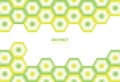 Abstract modern geometric template with yellow and green hexagon gradient on white background