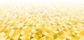 Abstract modern geometric yellow triangles pattern perspective background and texture Royalty Free Stock Photo