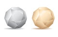 Abstract Modern Gold / Silver Sphere - Vector Illustration Royalty Free Stock Photo