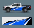 Abstract modern graphic design for truck and vehicle wrap and branding stickers