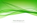 Abstract modern green wave background Royalty Free Stock Photo