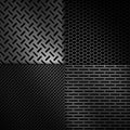 Abstract modern grey perforated metal plate Royalty Free Stock Photo