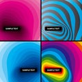 Abstract modern layout set. Vector.