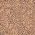 Abstract modern leopard seamless pattern. Animals trendy background. Beige and black decorative vector stock Royalty Free Stock Photo