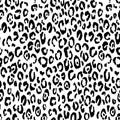 Abstract modern leopard seamless pattern. Animals trendy background. Black and white decorative vector stock Royalty Free Stock Photo