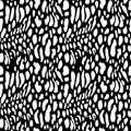 Abstract modern leopard seamless pattern. Animals trendy background. Black and white decorative vector stock Royalty Free Stock Photo