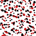 Abstract modern leopard seamless pattern. Animals trendy background. Black and white decorative vector stock