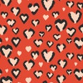 Abstract modern leopard seamless pattern. Animals trendy background. Color decorative vector stock illustration for